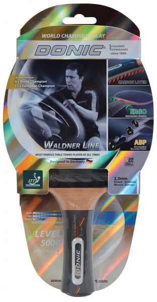 Tischtennisschläger Waldner 5000 Carbon mit ABP-Griff