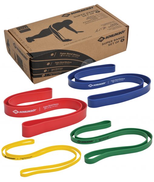 Super Band 4er Set, Premium Widerstandsbänder mit 4 verschiedenen  Widerstandsgraden | Resistance Bands & Expander | Fitness | Schildkröt-Shop