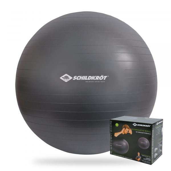 Gymnastikball 85 cm, phthalatfrei, mit Ballpumpe, anthrazit