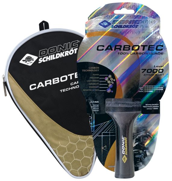 Tischtennisschläger CarboTec 7000, konkav