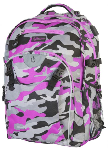 LED-Backpack Generation Z - Camouflage Pink