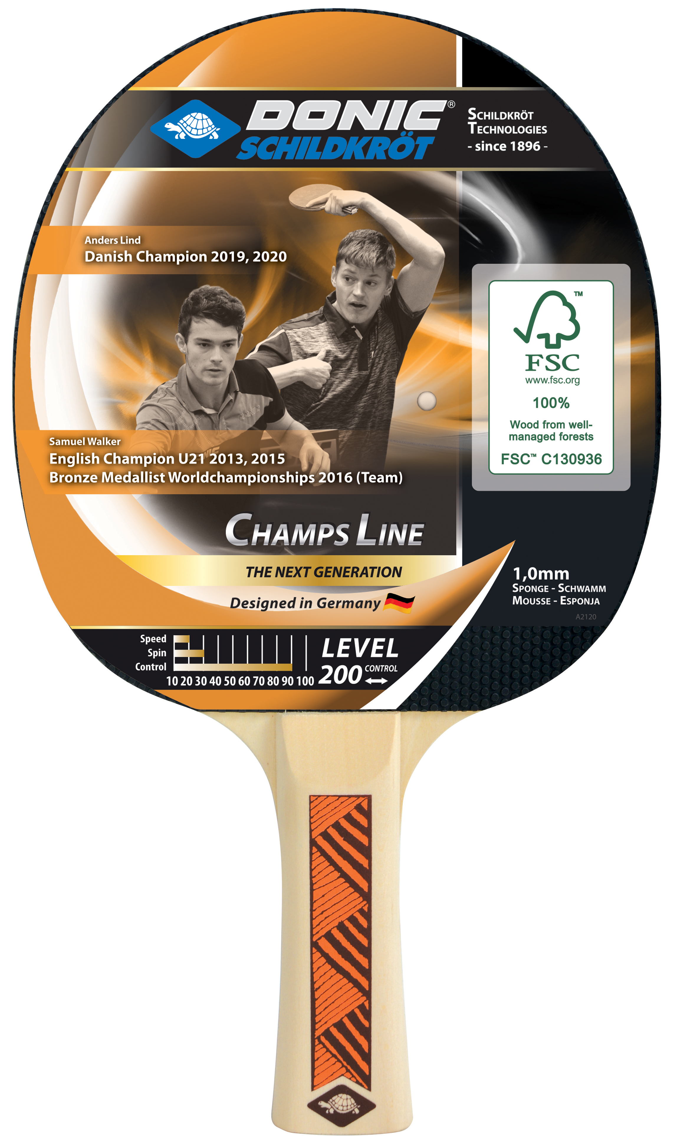 Tischtennisschläger Champs Line 200 Champs Line Tischtennisschläger Tischtennis Schildkröt-Shop