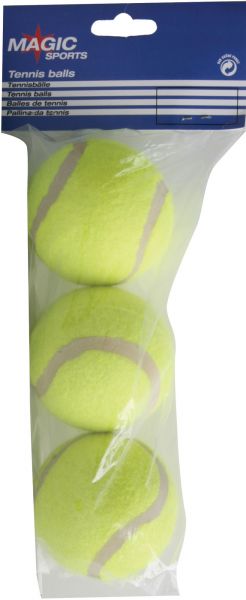 Tennisball 3er Pack, drucklos, im Polybag