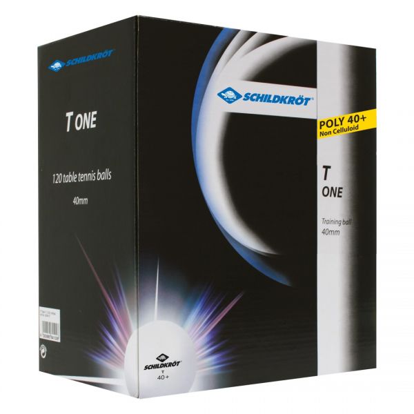 Tischtennisball 1-T One, Trainingsball, Poly 40+ Qualität, 120 Stk., Weiß